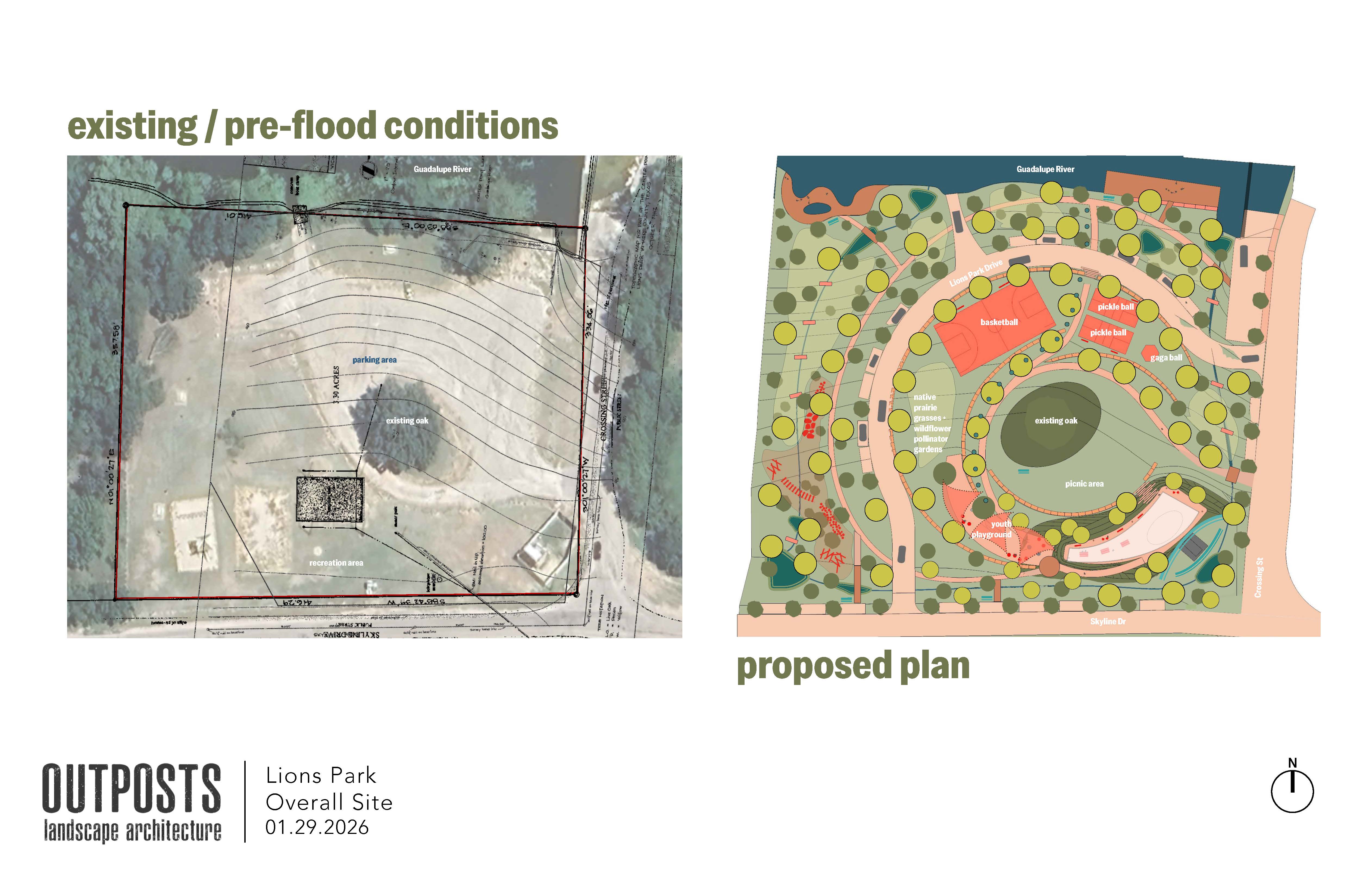Lions Park proposed site plan